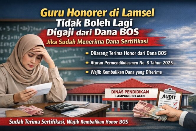 
					Guru Honorer Bersertifikasi di Lampung Selatan Tak Boleh Digaji dari Dana BOS