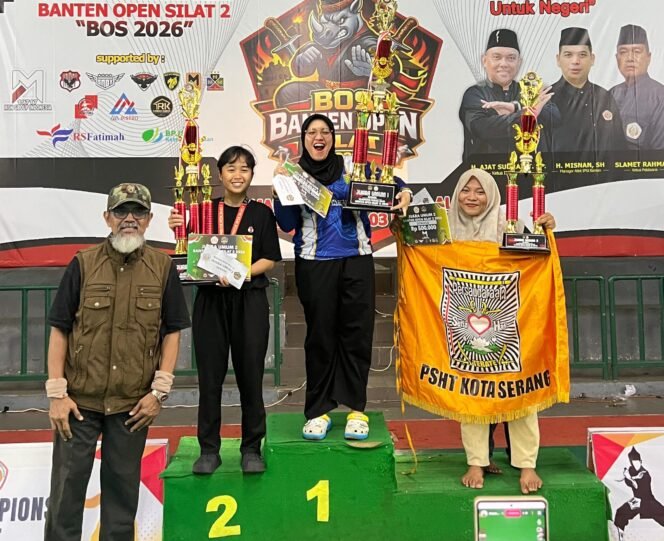 
					Atlet Lampung raih medali di kejuaraan pencak silat Banten Open 2026 ( dok HUMAS KONI).