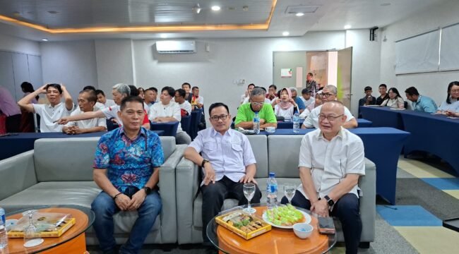 Wakil KetuaWakil Ketua Umum II KONI Lampung, Riagus Ria, saat  acara pembukaan Sertifikasi Pelatih Tingkat Provinsi Lampung (ist).