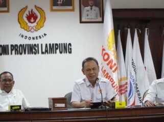 Ketua KONI Lampung Pimpin Rapat PAW Pengurus KONI Lampung (humas KONI Lampung)