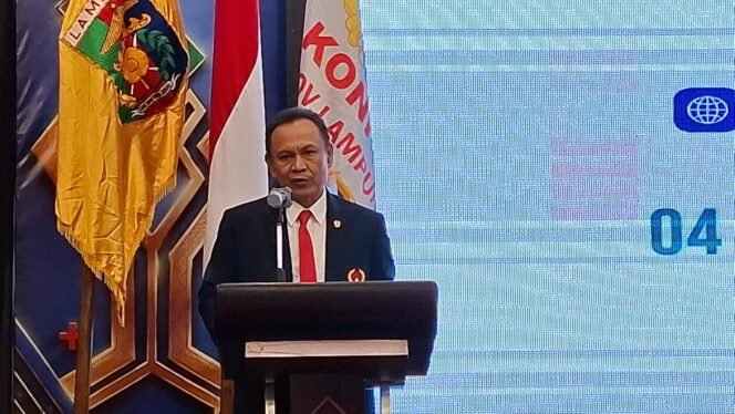 
					Rakerprov KONI Lampung Digelar, Bahas Pembinaan Atlet hingga Luncurkan Maskot Porprov