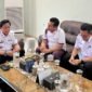 Poto: Kepala Kantor Pertanahan Kabupaten Lampung Selatan bersama Sekertaris Daerah saat menggelar pertemuan (ist)
