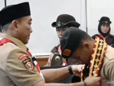 Poto: Wakil Bupati lamsel saat melepas kontingen jamnas (ist)